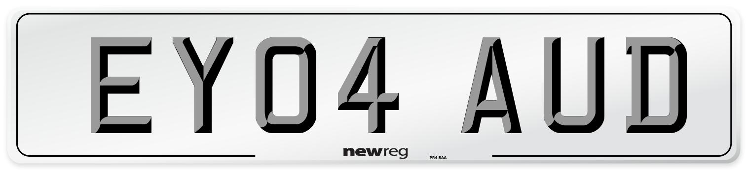 EY04 AUD Number Plate from New Reg